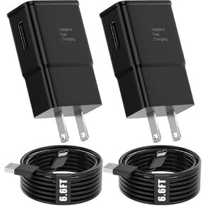 Type C Charger Fast Charging for Android Charger,USB-C Charger Block for Samsung Phone with 6.6 FT C Cable Fast Charging for Samsung Galaxy S10/S10e/S10+/S9+/S8+/s24/S23/S22/S21 Ultra/S20/Note 20/10/9