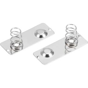 uxcell 20 Pcs AA Battery Positive to Negative Conversion Spring Contact Nickeling Plate 29mmx11mm in Saudi Arabia