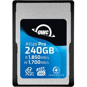OWC 480GB Atlas Pro High Performance Cfexpress 4.0 Type A Memory Card Professional Grade, up to 1850MB/s Read and 1700MB/s Write Speed, Type A to Type B Adapter Included