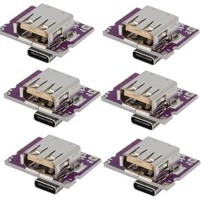 6pcs Type-C USB 5V 3.1A Boost Converter Step-Up Power Module IP5310 Mobile Power Bank Accessories with Switch LED Indicator