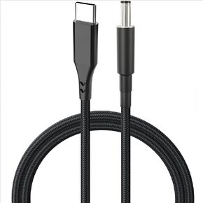 Starlink Mini Power Cable,USB C to DC Power Cable,Replacement Power Cable for Starlink Mini,100W Type-C Input to Barrel Jack Charging Cord,Working Best with 100W+ PD Source(6.5FT/2M)