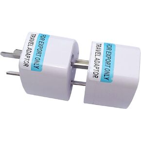 Australia/New Zealand/Fiji Argentina Travel Adapter Plug for Universal to Australian Type I Power Plugs White,AU Travel Adapter 2 in 1 USA Grounded Outlet Universal Socket (2Pcs-Australia/China)