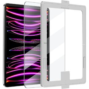 auaua Screen Protector for iPad Pro 12.9 inch 6th/5th/4th/3rd Generation (2022/2021/ 2020/2018), with Easy Installation Tool, 9H Hardness Tempered Glass in Kuwait