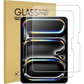 KEANBOLL 2 Pack Designed for iPad Pro 13 Inch Tempered Glass Screen Protector (2024 Model 7th Generation M4 Chip),Ultra Clear & 9H Hardness Compatible with Apple Pencil Pro