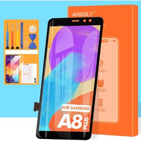 OLED for Samsung A8+ 2018 Screen Replacement for Samsung Galaxy A8 Plus A730 SM-A730F LCD Display Touch Screen Digitizer Full Assembly with Repair Tools & Screen Protector
