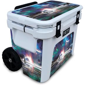 Cooler Skin Compatible with Yeti Roadie 32 Wheeled Cooler - Space Horizon - Premium 3M Vinyl Protective Wrap Decal Cover - Easy to Apply | Crafted in The USA by MightySkins