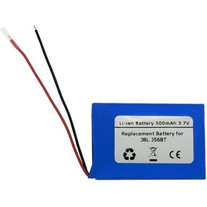 500mAh 3.7V Replacement Battery for JB L J56BT Bluetooth Headset，FT582535P, YRCC13L