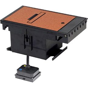 Legrand Wiremold XB814C520BN 2-Gang Outdoor Weatherproof Ground Box Assembly, 20 Amp Duplex Receptacles, Brown (1 Pack)
