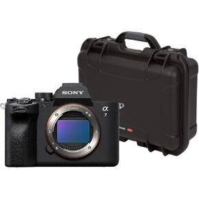 Sony Alpha 7 IV Full-Frame Mirrorless Lens Camera (Body Only) Bundle with 920 Molded Interior Hard Case with Foam Insert and Lid Organizer for Sony A7R Camera (Black) (2 Items)