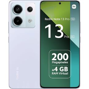 Xiaomi Redmi Note 13 Pro 5G (128GB + 8GB) 6.67" 200MP ( for Tmobile Mint Tello & Global) Global GSM Bands Unlocked (Aurora Purple)