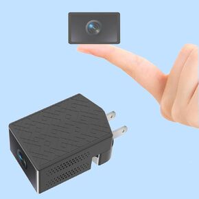 W-C7 Plug in Wireless Cameras for Home Security with 64GB SD Card,Night Vision,Motion Detection,Cloud Storage,Portable Indoor Security Camera Wi-Fi for Home,Office,Room and More