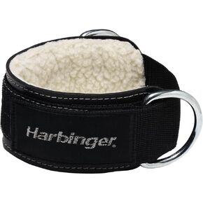 Harbinger Padded 3-Inch Ankle Cuff with Double Ring Attachment