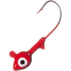 Arkie Lures MSHP-14-6-100 Saltwater Jig Heads- #6 Red- 1/4 oz- 100 Pack