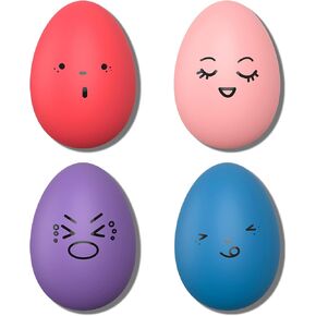 Dog Toys Squeaky, Funny Puppy Balls Pet Toy Pack, Interactive Latex Rubber Squeak Egg Ball for Puppies Small Medium Breed Dogs