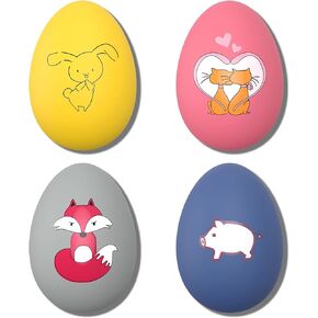 Dog Toys Squeaky, Funny Puppy Balls Pet Toy Pack, Interactive Latex Rubber Squeak Egg Ball for Puppies Small Medium Breed Dogs in Kuwait