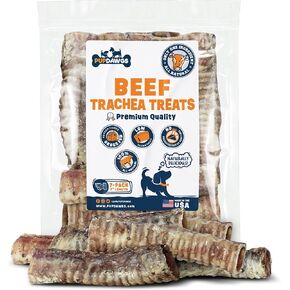 3" Beef Trachea Dog Training Treats | Dental Chews for Dogs | All Natural Dog Treats Made in USA | Beef Esophagus Low Calorie Dog Treats for Joint Health Support (3 Inch Tracheas - 20 Pack)