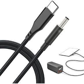 Starlink Mini PD Power Bank Adapter Cable,USB C to DC Power Cord,100W Type-C Input to Barrel Jack Charging Cord,Working Best with 65W+ PD Source,Replacement Power Cable for Starlink Mini(3.3FT/1M)