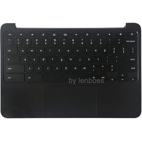 Palmrest Upper Case with Keyboard and Touchpad Assembly Replacement Part 917442-001 for HP Chromebook 11 G5 EE (NOT for Chromebook 11 G5 or 11-V Series) - Black