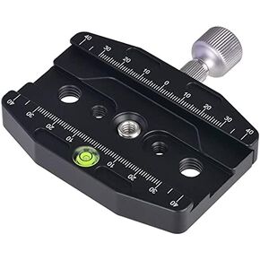 CAVIX 1/4"-3/8" Screw Quick Release Clamp Adapter for 1/4" Quick Release Plate Arca Type