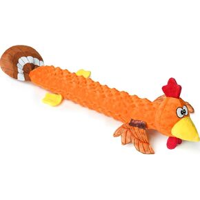 Senneny Thanksgiving Turkey Dog Toy No Stuffing, Crinkle Thanksgiving Dog Toys for Large Medium Small Dogs, Durable Interactive Dog Toys for Puppies