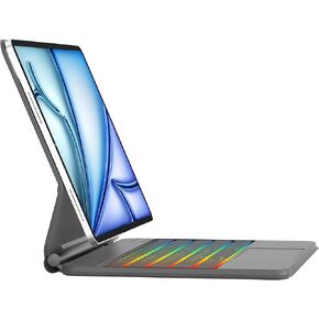 Magic Keyboard Case for iPad Air 11-inch (M2) 2024 / iPad Pro 11 inch (4th/3rd/2nd/1st Gen) / iPad Air 5th 4th Gen - Magnetic Folio Smart Keyboard Cover with Backlit Multi-Touch Trackpad - Black