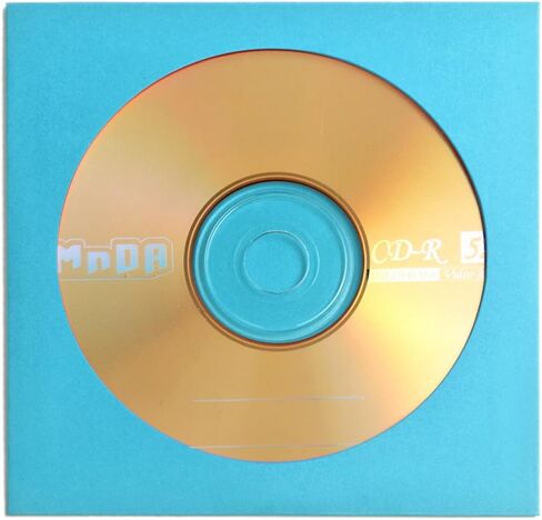 100 حزمة من أغلفة أقراص DVD من Flexzion - أغلفة أقراص مضغوطة ورقية ممتازة للأقراص المضغوطة الفارغة لحرق أقراص ألعاب الفيديو الموسيقية والأفلام - تخزين مغلفات الأقراص المضغوطة السميكة مع فتحة نافذة وغطاء، برتقالي in Kuwait