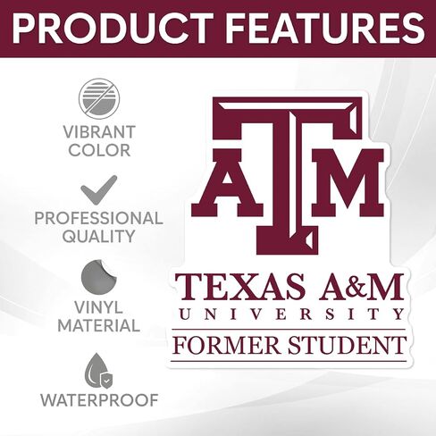 Pack 29 Pcs Texas University Sticker for Water Bottles Laptops Phone Cases Scrapbooks Computers Funny Stickers Waterproof Reusable Removable Vinyl Decals Bulk Laptop Accessories in Saudi Arabia