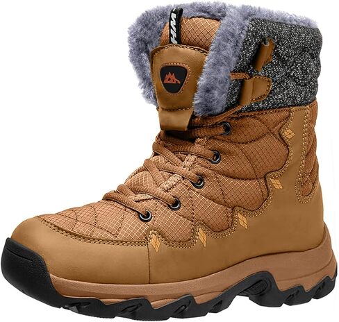 Men's Winter Snow Boots Water Resistant Non Slip Warm Outdoor Lightweight Comfortable Durable 7.1 IN Height Hiking Shoes in Saudi Arabia