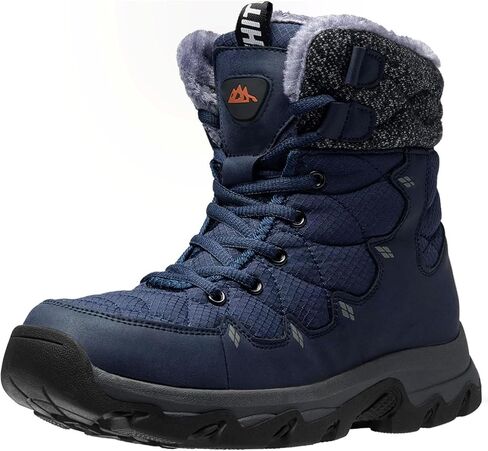 Men's Winter Snow Boots Water Resistant Non Slip Warm Outdoor Lightweight Comfortable Durable 7.1 IN Height Hiking Shoes in Saudi Arabia