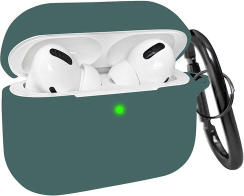غطاء حافظة Airpods Pro 2، غطاء جلدي ناعم من السيليكون مع ملحقات حافظة واقية لسلسلة المفاتيح لجهاز Apple Airpods Pro Gen 2 الجديد حافظة شحن 2022 [مصباح LED أمامي مرئي] - وردي رملي in Kuwait