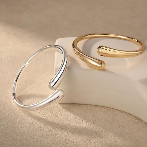 Gold Cuff Bangle Bracelets for Women Teardrop Chunky Bracelet Open Cuff Bracelet 18K Gold Plated Bangle Bracelets Thick Gold Bracelet in Saudi Arabia