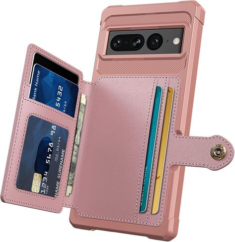 Wefor Case for Google Pixel 7 Pro - Wallet Case with PU Leather Card Pockets Back Flip Cover for Google Pixel 7 Pro 2022 (Blue) in Saudi Arabia
