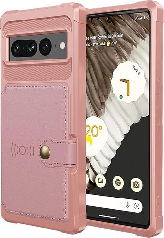 Wefor Case for Google Pixel 7 Pro - Wallet Case with PU Leather Card Pockets Back Flip Cover for Google Pixel 7 Pro 2022 (Blue) in Saudi Arabia