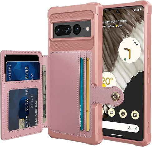 Wefor Case for Google Pixel 7 Pro - Wallet Case with PU Leather Card Pockets Back Flip Cover for Google Pixel 7 Pro 2022 (Blue) in Saudi Arabia