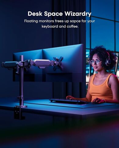 Dual Adjustable Monitor Stand: Monitor Arm in Saudi Arabia