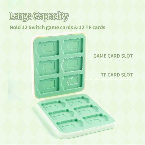حافظة بطاقات الألعاب Kuitmor Switch، حافظة خرطوشة حامل الألعاب المحمولة لبطاقات الألعاب وبطاقات TF، 12 فتحة منظم بطاقات الألعاب المضادة للخدش in Kuwait