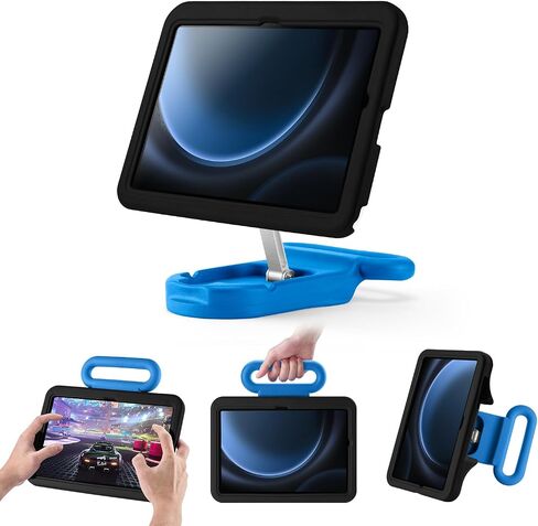 Kids Case for Samsung Galaxy Tab A9+ / A9 Plus 11'' 2023 (SM-X210/X216/X218),Adjustable Portrait/Landscape Stand/Drop Proof with Handle,Child Friendly Case for Samsung Tab A9+ Case 11 Inch (Blackblue) in Kuwait
