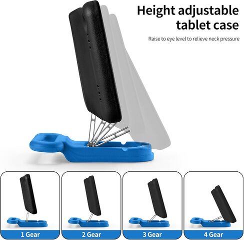 Kids Case for Samsung Galaxy Tab A9+ / A9 Plus 11'' 2023 (SM-X210/X216/X218),Adjustable Portrait/Landscape Stand/Drop Proof with Handle,Child Friendly Case for Samsung Tab A9+ Case 11 Inch (Blackblue) in Kuwait