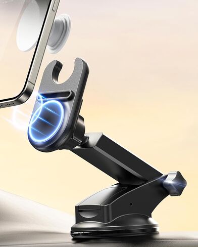 Universal Socket Dashboard Car Mount Works with PopSockets, Magnetic Socket Phone Holders for Dashboard Windshield, Hands Free Car Phone Mount Fits All Phones with Pop Grip Holder- Dark Black in Saudi Arabia