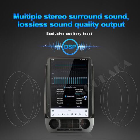 راديو سيارة MOOKAKA 14.4 بوصة Qualcomm Android 13 لسيارة Ford F150 2015-2021 F250 F350 F450 2017-2021 ترقية ستيريو IPS شاشة تعمل باللمس Android Auto GPS Navigation تشغيل الوسائط المتعددة (8+128 جيجابايت) (SYNC 3 إصدارات) in Kuwait