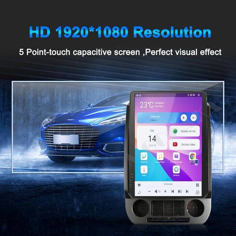راديو سيارة MOOKAKA 14.4 بوصة Qualcomm Android 13 لسيارة Ford F150 2015-2021 F250 F350 F450 2017-2021 ترقية ستيريو IPS شاشة تعمل باللمس Android Auto GPS Navigation تشغيل الوسائط المتعددة (8+128 جيجابايت) (SYNC 3 إصدارات) in Kuwait