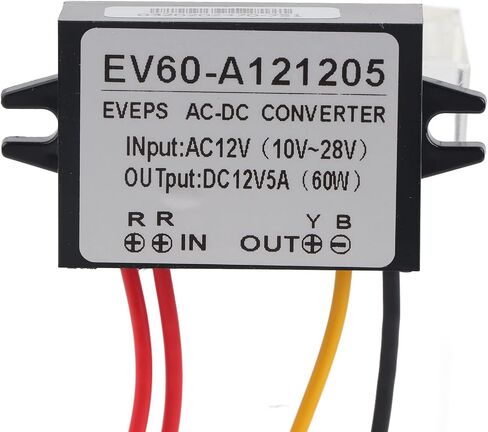 Step Down Voltage Convertor, AC 10-28V to DC 12V Converter AC DC Step Down Power Supply Module IP67 for Car Screen Monitor Camera Fan Motor Router (5A) in Saudi Arabia