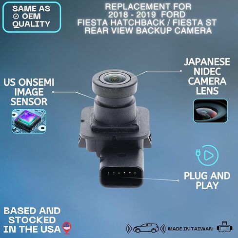 Backup Camera Replaces for 2018 2019 Ford Fiesta Hatchback/Fiesta ST OE Part # D2BZ19G490E D2BT19G490AD in Saudi Arabia