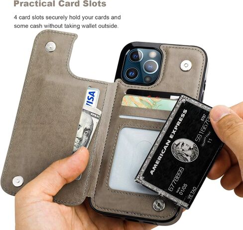 Vaburs Compatible with iPhone 12 Pro Max Case Wallet with Card Holder,Embossed Butterfly Pattern PU Leather Double Magnetic Buttons Flip Shockproof Cover for iPhone 12 Pro Max 6.7 Inch(Green) in Saudi Arabia