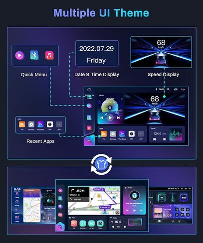 ستيريو سيارة WiFi/4G 8Core 4G+64G Android لراديو VW Passat Jetta Golf Touran مع FM/AM/RDS، CarPlay Android Auto اللاسلكي، شاشة Podofo 7 بوصة HD تعمل باللمس، 5.0 Bluetooth GPS، كاميرا احتياطية DSP Audio AHD in Saudi Arabia