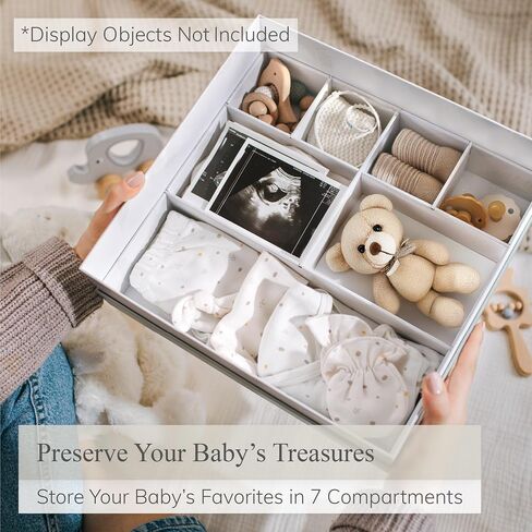 Baby Keepsake Box with Baby Book - Baby Shower Gifts for Mom, Baby Shower Gifts for Boys - Baby Journal Memory Book Boys - Gender Neutral Photo Album First 5 Years with Milestones Green in Saudi Arabia