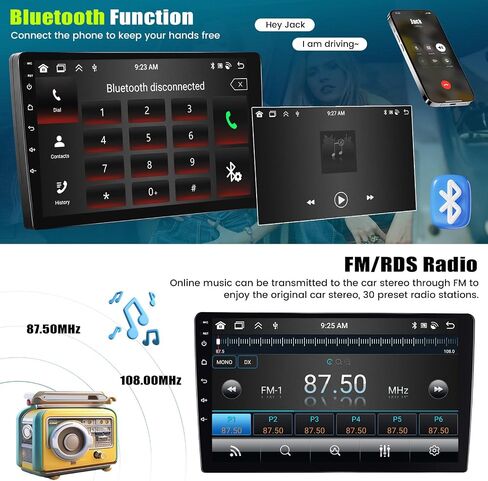 [2+64G] Android 13 Car Stereo for Nissan Sentra 2013-2018 with Wireless Carplay&Android Auto,10.1 Inch Touch Screen Car Radio with Mirror Link GPS WiFi Bluetooth FM/RDS HiFi+Backup Camera in Saudi Arabia