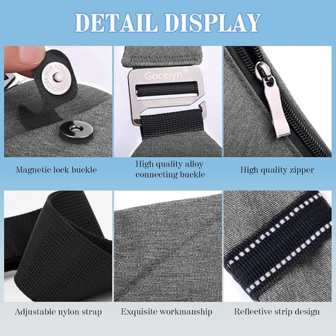 Gocelyn Anti-Theft Crossbody Bag Multi-pocket Chest Bag Sling Shoulder Bag For Men’s Women’s Travel Walking Hiking Cruise in Saudi Arabia