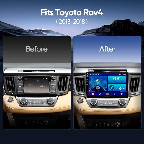5G WiFi Car Stereo for Toyota RAV4 2013 2014 2015 2016 2017 2018,10.2 Inch IPS HD Touch Screen Car Radio Wireless CarPlay Android Auto, GPS FM/SWC Bluetooth 1080P Backup Camera (2G+32G) in Saudi Arabia