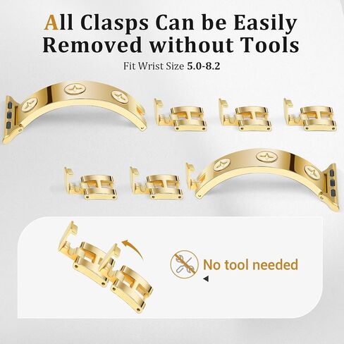 Gold Watch Bands for Women Compatible Apple Watch 49mm 46mm 45mm 44mm 42mm 41mm 40mm 38mm, Adjustable Stainless Steel Metal Dressy Bracelet Strap for iWatch Series 10 9 8 7 6 5 4 3 2 1 in Saudi Arabia